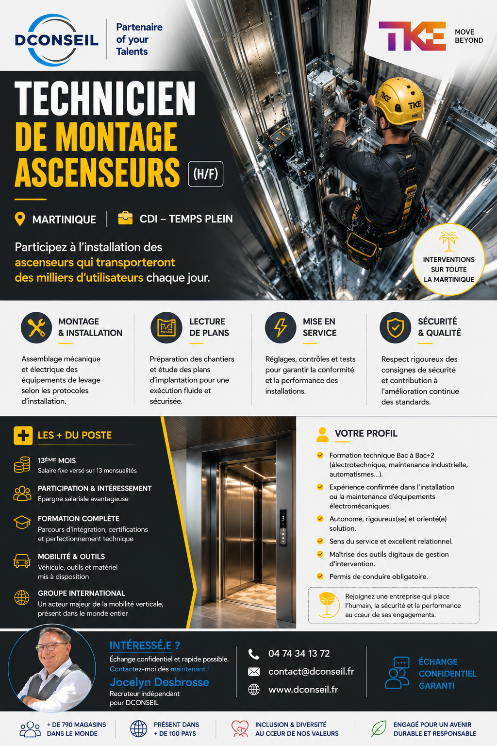 Affiche de l’offre Technicien de Montage Ascenseurs